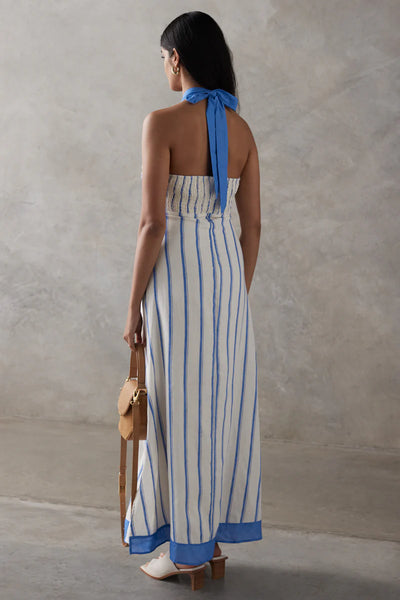 The Hallie Dress - Riviera Stripe