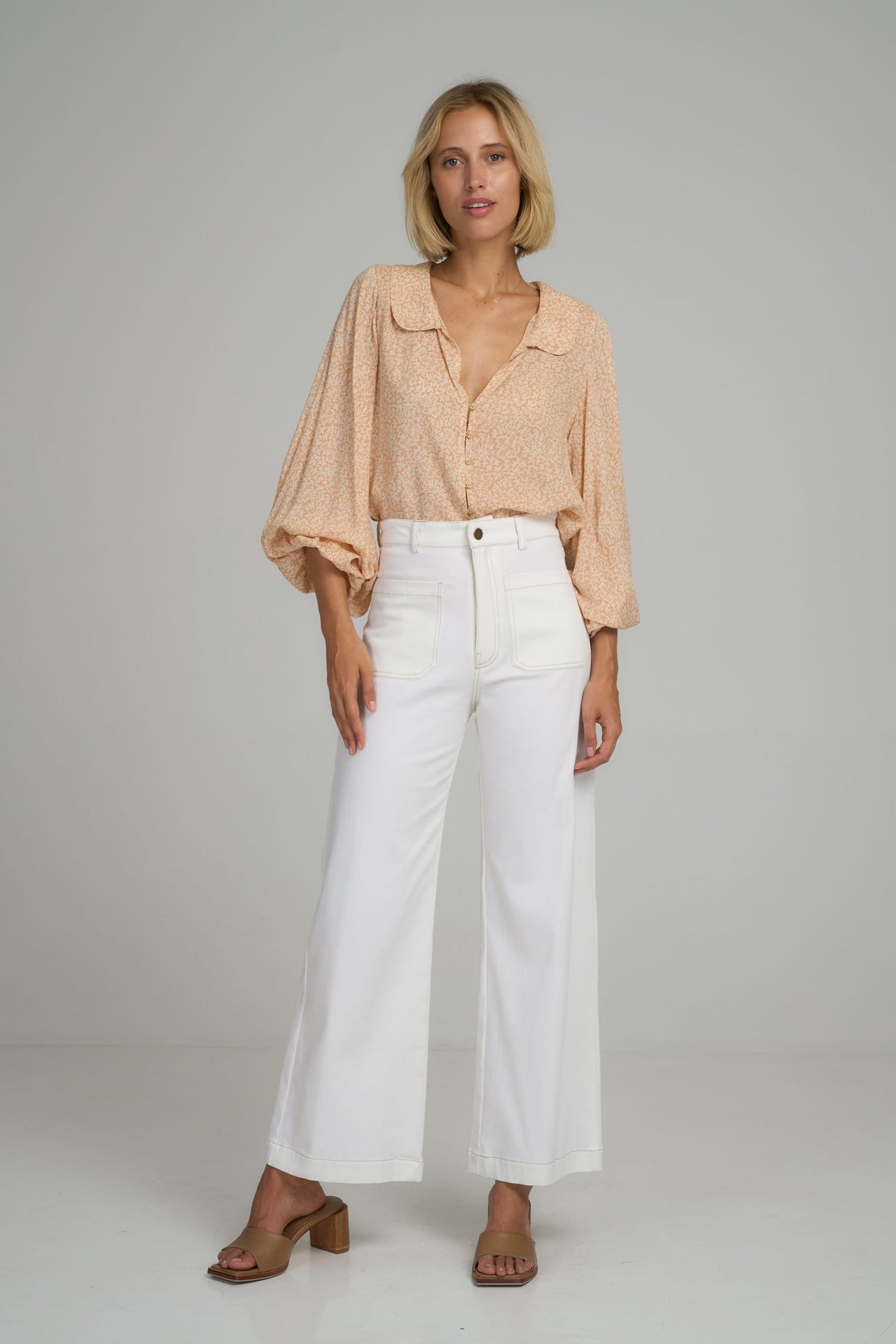 Molly Cotton Pant - Vanilla