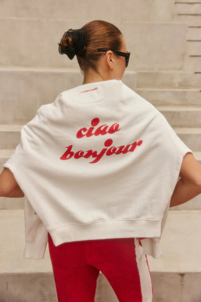 Ciao Bonjour Sweatshirt - Coconut