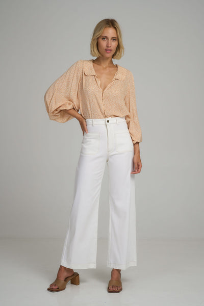 Molly Cotton Pant - Vanilla