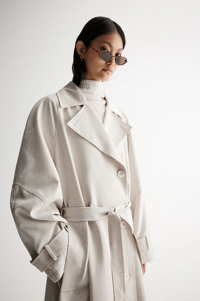 Leonora Bone Oversized Trench