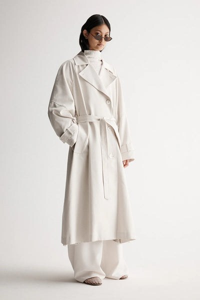 Leonora Bone Oversized Trench