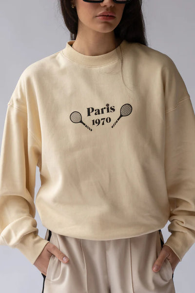 French Tennis Sweatshirt - Blonde Wood