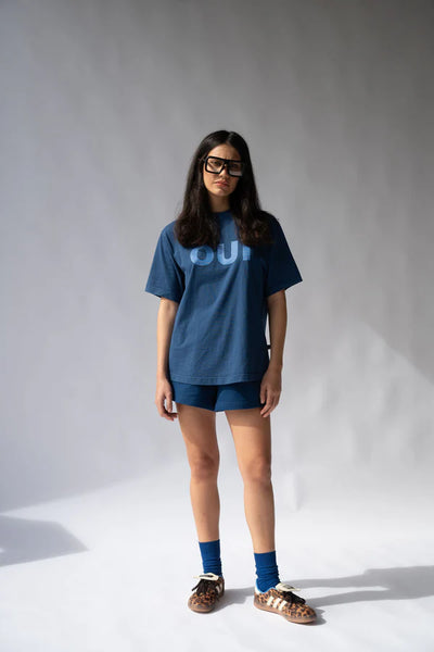 Parisienne Tee - Midnight Blue