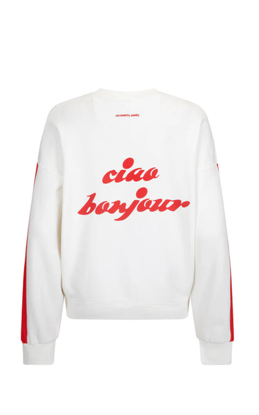 Ciao Bonjour Sweatshirt - Coconut