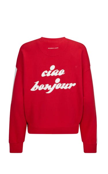 Ciao Bonjour Sweatshirt - Cherry