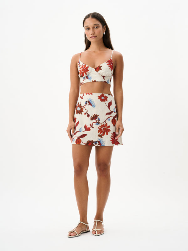 Marcy Mini Skirt - Cactus Bloom