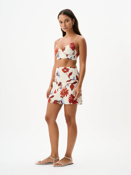 Marcy Mini Skirt - Cactus Bloom