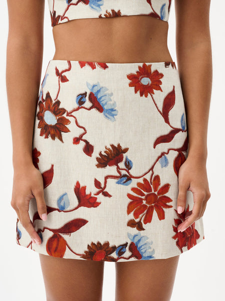 Marcy Mini Skirt - Cactus Bloom