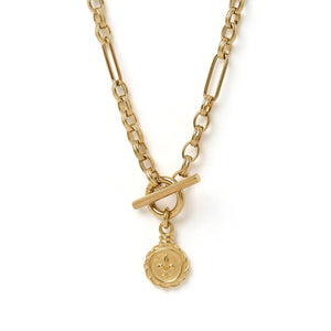 Fleur De Lis Gold Necklace