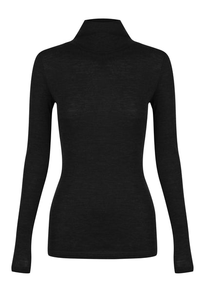 Morri Merino High Neck - Black