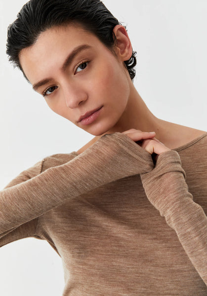 Morri Merino Round Neck - Coffee