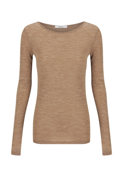 Morri Merino Round Neck - Coffee