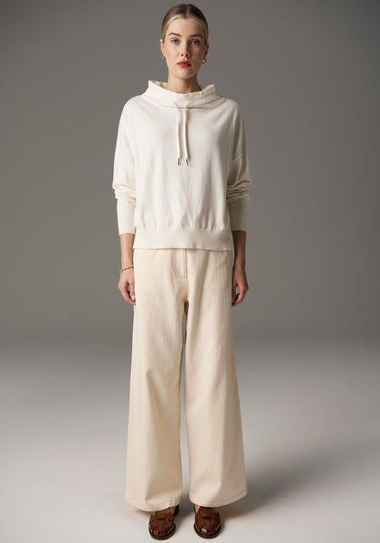 Beech Drawcord Knit - Ivory