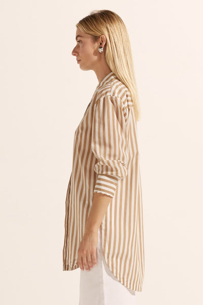 Agile Top - Flax Stripe