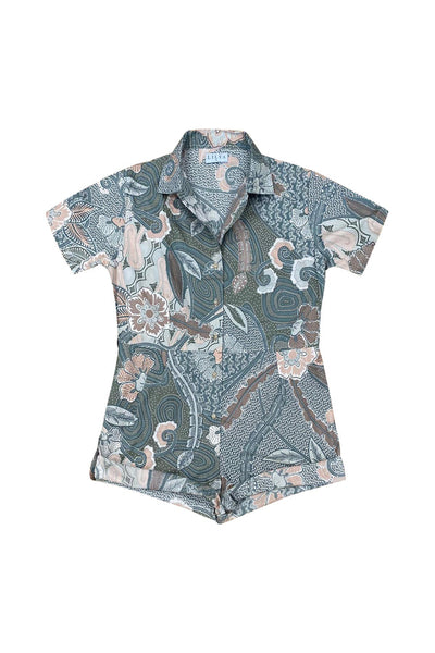 Eileen Playsuit - Batik Sage