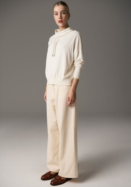 Beech Drawcord Knit - Ivory