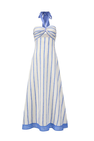 The Hallie Dress - Riviera Stripe