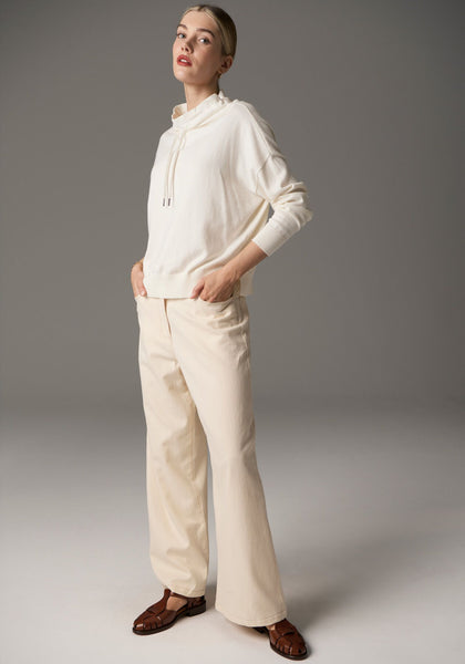 Beech Drawcord Knit - Ivory