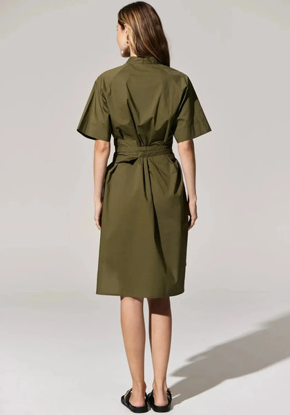 Toya Shirt Dress - Khaki