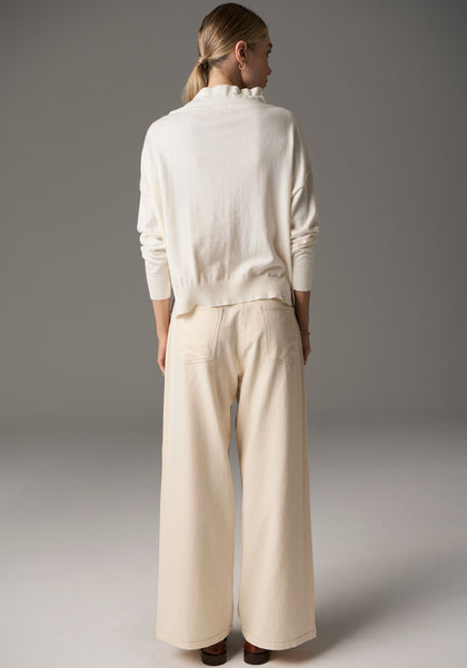 Beech Drawcord Knit - Ivory