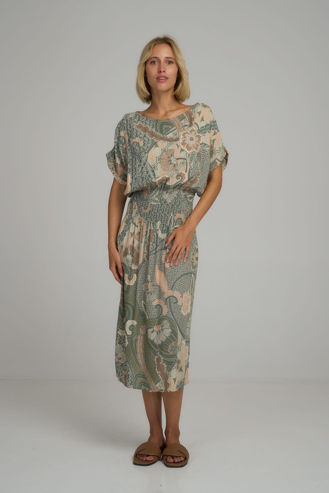 Odin Dress - Batik Sage